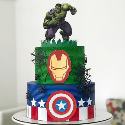 Avengers Theme Cake