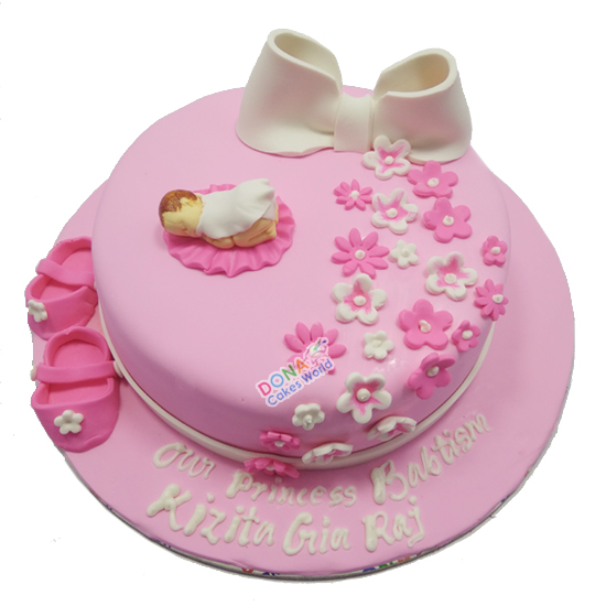 Baptism Baby Cake