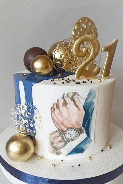 Gentleman  Theme Cake