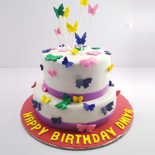 Butterfly Theme Cake