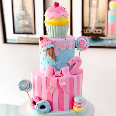 Candy Land Theme Cake