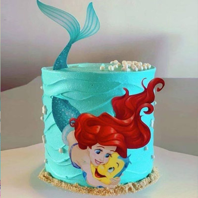 Little Mermaid Theme Cake