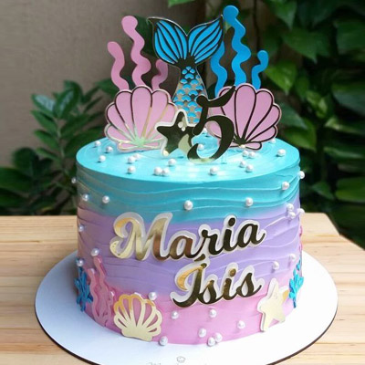 Little Mermaid Theme Cake