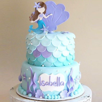 Little Mermaid Theme Cake