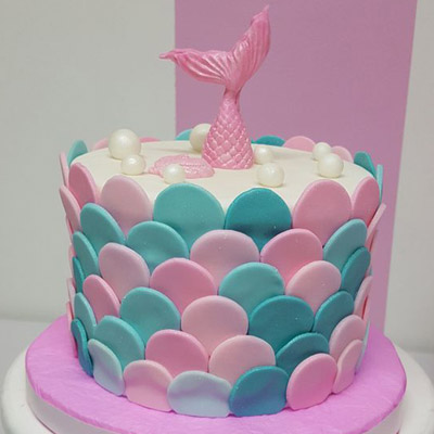 Little Mermaid Theme Cake