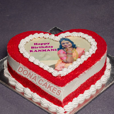 Red Velvet Photo Cake