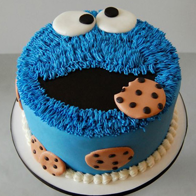 Cookie Monster Cake